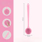 Double-Sided Silicone Back Scrubber Long Handle Long Handle Body Bath Brush Mud Back Scrubber Shower Massage Exfoliation Brush